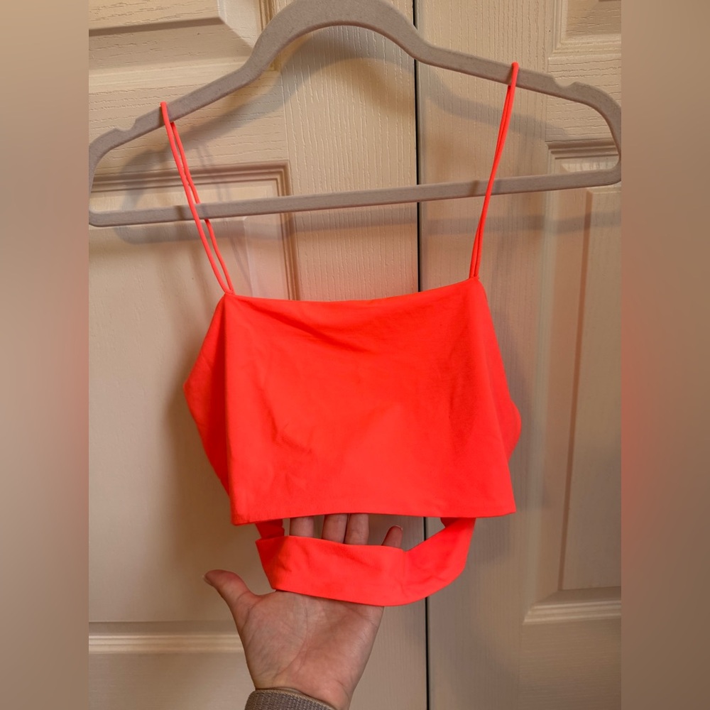 Neon pink top